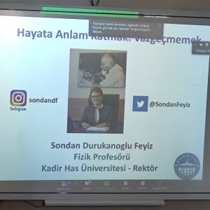 LİSE KADEMELERİMİZ İLE KADİR HAS ÜNİVERSİTESİ REKTÖRÜ SAYIN PROF. DR. SONDANDURUKANOĞLU FEYİZ İLE GERÇEKLEŞTİRDİĞİMİZ SEMİNERİMİZ.