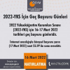 2022-YKS ADAYLARIMIZIN DİKKATİNE.