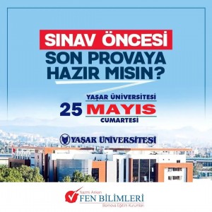 FEN BİLİMLERİ KURUMSAL DENEME SINAVIMIZI 12. SINIF ÖĞRENCİLERİMİZLE YAŞAR ÜNİVERSİTESİNDE GERÇEKLEŞTİRİYORUZ.