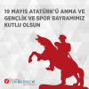 TARİHİN DÖNÜM NOKTALARINDAN BİRİ OLAN 19 MAYIS 1919′UN 101. YIL DÖNÜMÜNÜ KUTLUYOR, BAŞTA M. KEMAL ATATÜRK OLMAK ÜZERE VATANIMIZ İÇİN CANLARINI FEDA EDEN AZİZ ŞEHİTLERİMİZİ RAHMET, MİNNET VE SAYGIYLA ANIYORUZ. 19 MAYIS ATATÜRK'Ü ANMA, GENÇLİK VE SPOR BAYRAMIMIZ KUTLU OLSUN