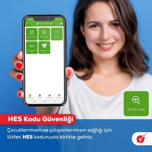 ÇOCUKLARIMIZIN VE ÇALIŞANLARIMIZIN SAĞLIĞI İÇİN LÜTFEN HES KODUNUZLA BİRLİKTE GELİNİZ.