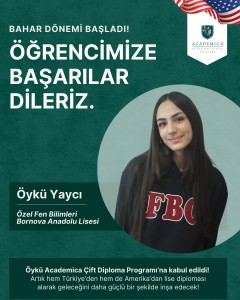 9. SINIF ÖĞRENCİMİZ ACADEMIA ÇİFT DİPLOMA PROGRAMI BAHAR DÖNEMİ DERSLERİNE BAŞLAMIŞTIR.